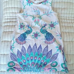 Osh Kosh peacock print dress 3T
